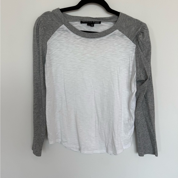 Veronica Beard Mason Baseball Tee Size M - Picture 5 of 8